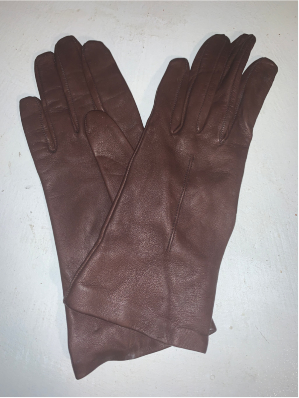 Women's Jonelle Leather Gloves Brown One Size